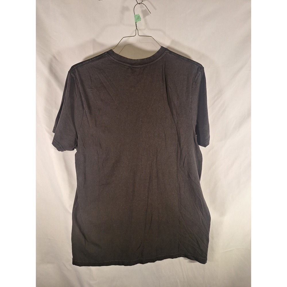 Calvin Klein Black Mock Neck Short Sleeve‎ Top Viscose Spandex Blend Women